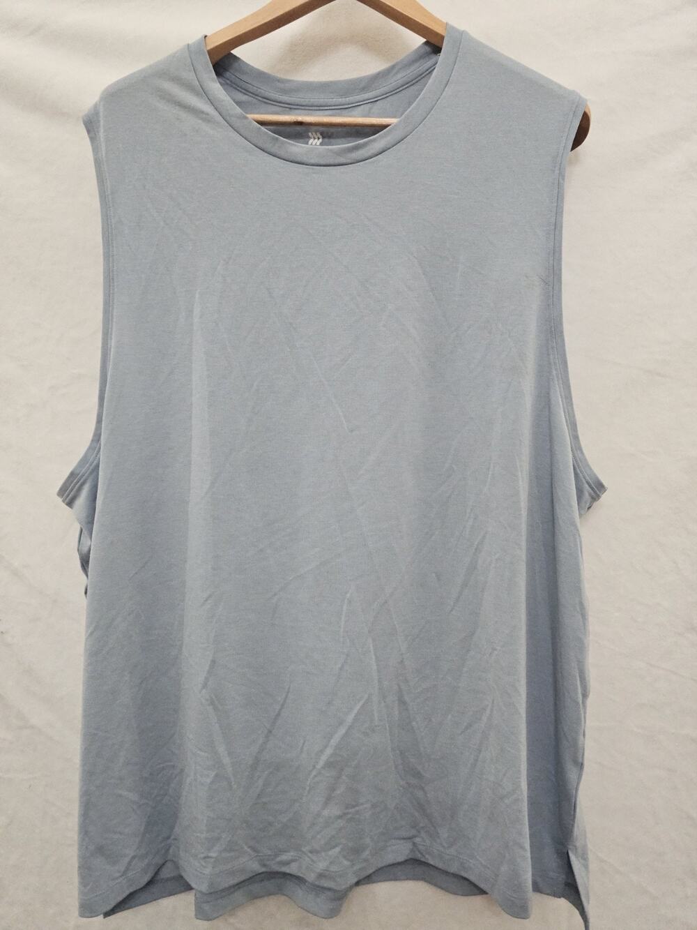 NWT Mens Tank Top XXL Blue Athleisure Minimalist Streetwear Relaxed Workout Gym